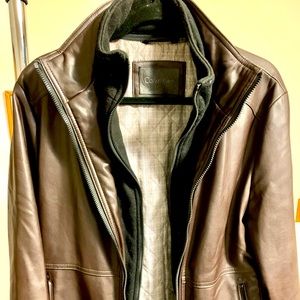 Calvin Klein - Faux Leather Jacket